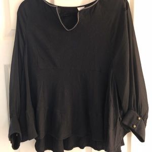 Anthropologie Black Shirt (SIZE L)